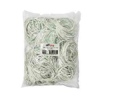 ELASTICO OFFIONE BLANCO 60X1.6 MM BOLSA DE 50 GR