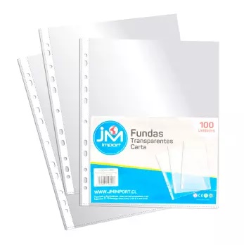FUNDA CARTA TRANSP. PAQ 100 UNID 0.023 MM (1-30)