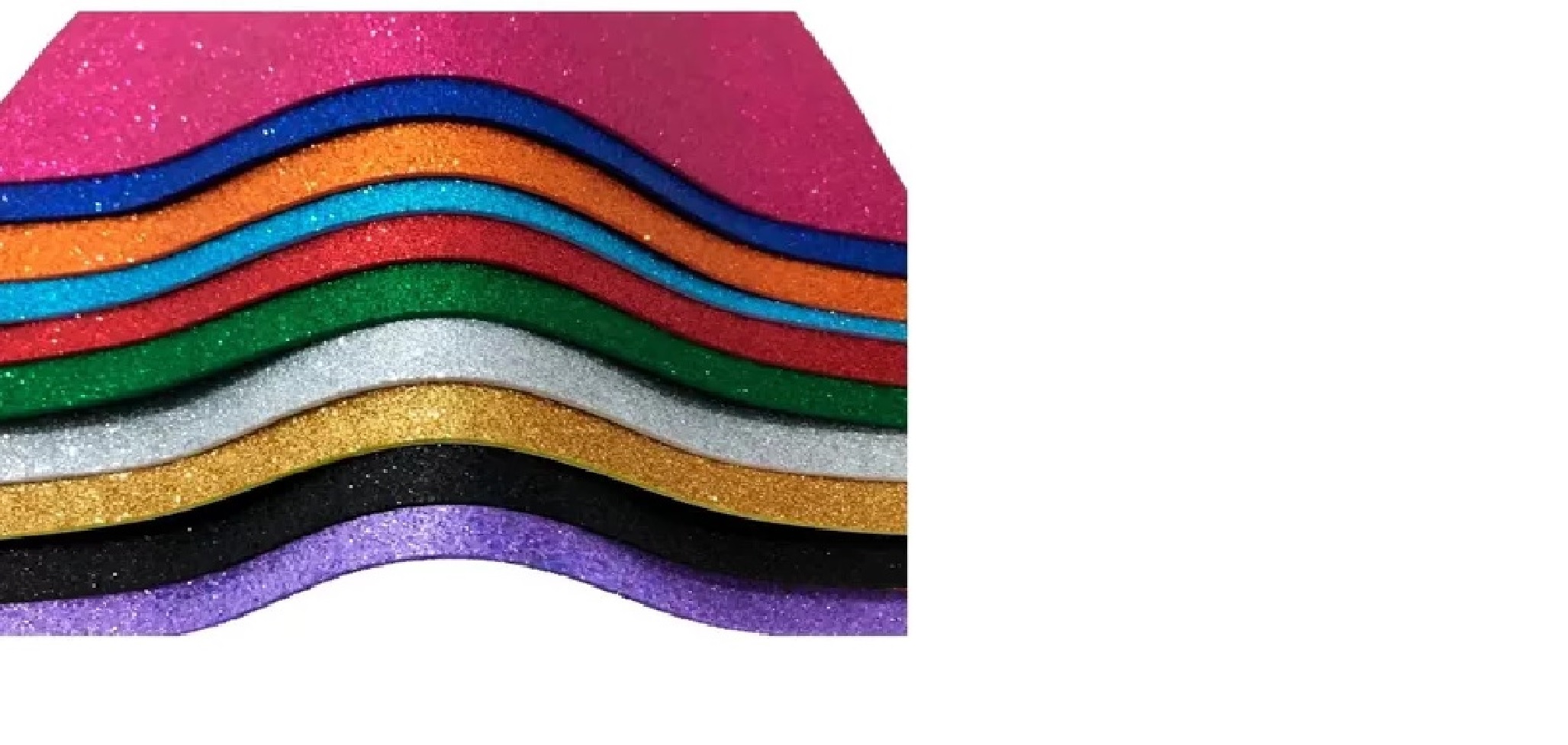 GOMA EVA GLITTER PLIEGO 40X60 COLOR A ELECCION PRECIO X UNIDAD