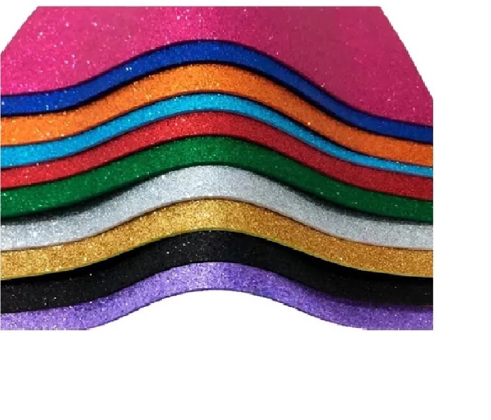 GOMA EVA GLITTER VERDE OSCURO PLIEGO 40 X 60