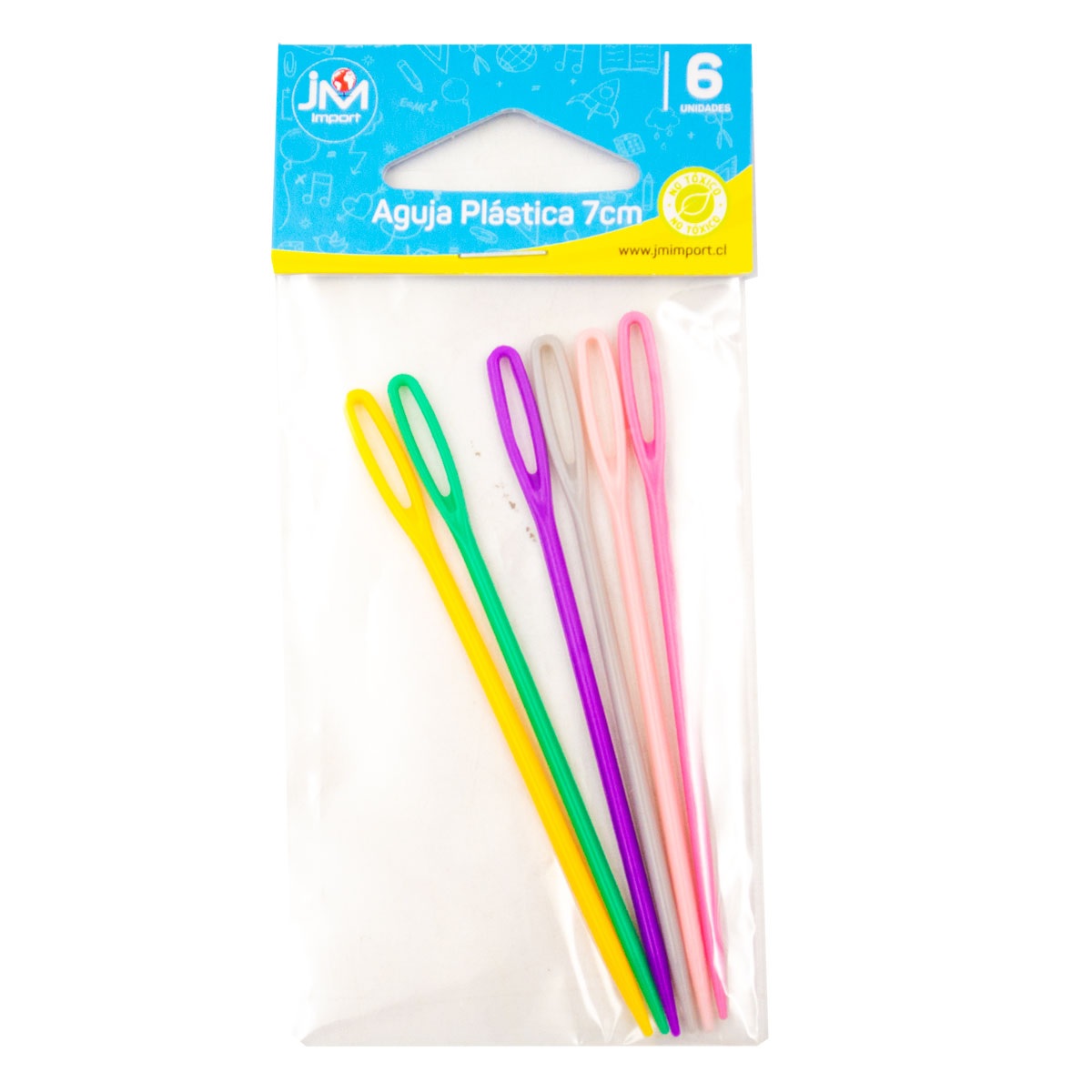 AGUJA PLASTICA SET DE 6 UNID. 7 CM. (144-1728)