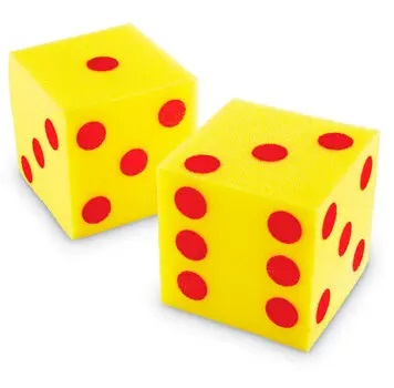 DADOS DE ESPUMA 2 UN. PUNTOS 13CM. LER0411 (12)