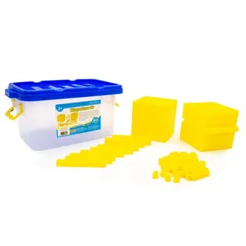 BLOQ BASE 10 CONECT 121 PZS AMARILLO L56-121  (12)