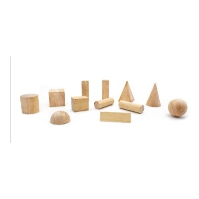 CUERPOS GEOMETRICOS  MADERA 12PCS 4112   (30)