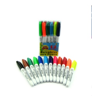 MARCADORES PIZARRA 12 COLORES BY 2359 (12-72)