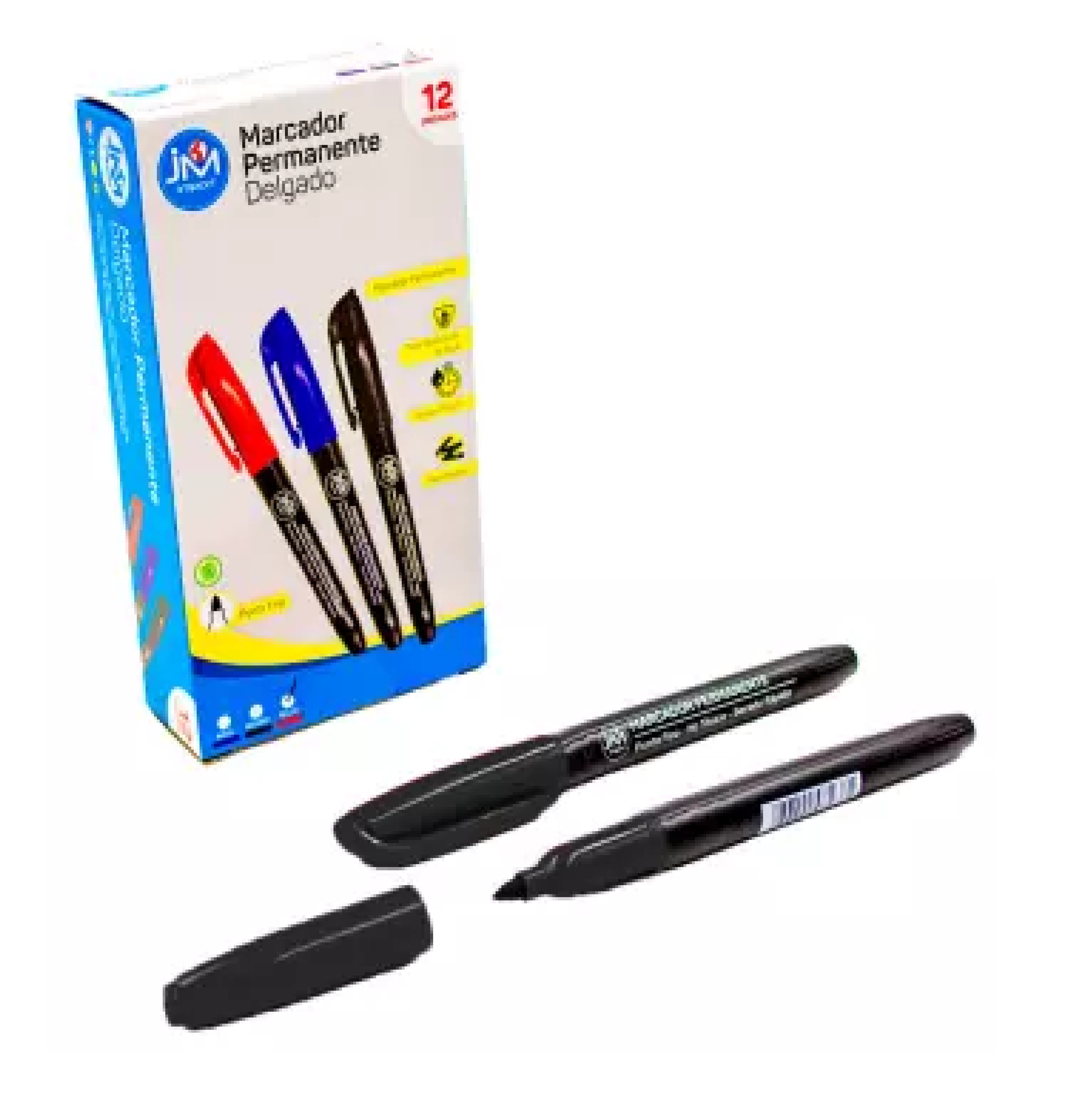 MARCADOR PERM.DELG. NEGRO PY1002 (12-144-1728)