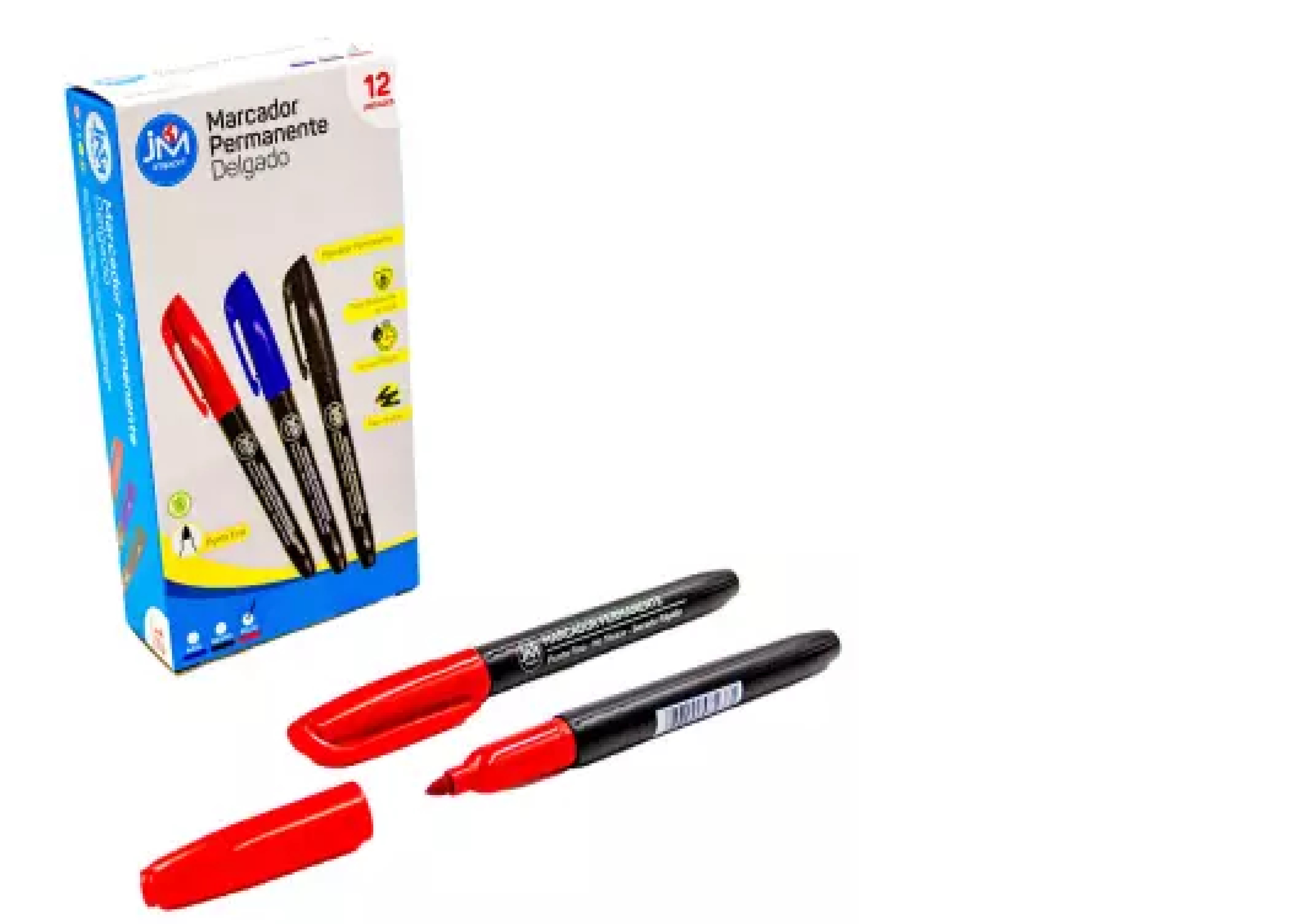 MARCADOR PERMANENTE DELG. ROJO PY1002 (12-144-864)