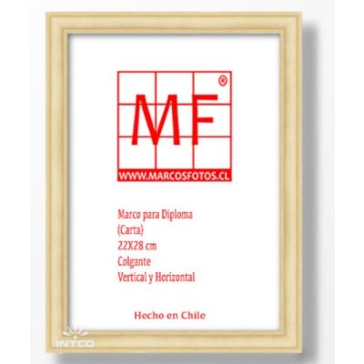 MARCOS DIPLOMA MEDIDA 22X28 CM APROX PINO NATURAL