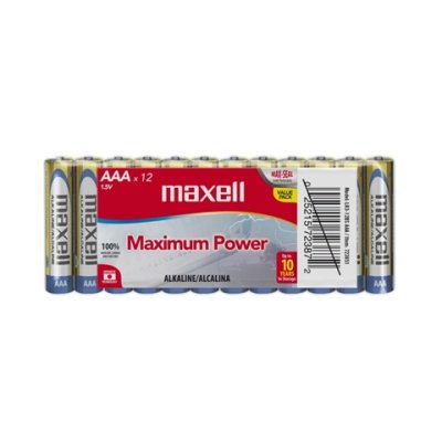 PILAS ALCALINAS MAXELL AAA BLISTER DE 4 UNIDADES 1.5 V