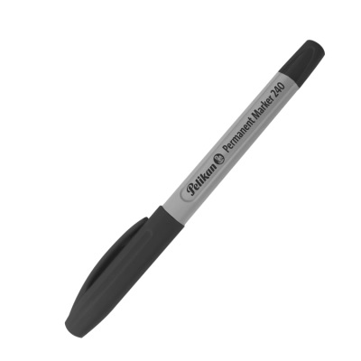 MARCADOR PERMANENTE PELIKAN 240 PUNTA FINA NEGRO