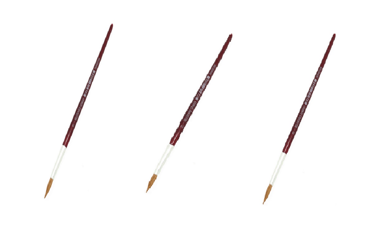 SET DE 3 PINCELES PUNTA REDONDA (2,4,8)  SELLOFFICE