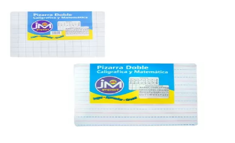 PIZARRA CALIGRAFICA Y MATEMATICA 25X30 CM. S/BORDE