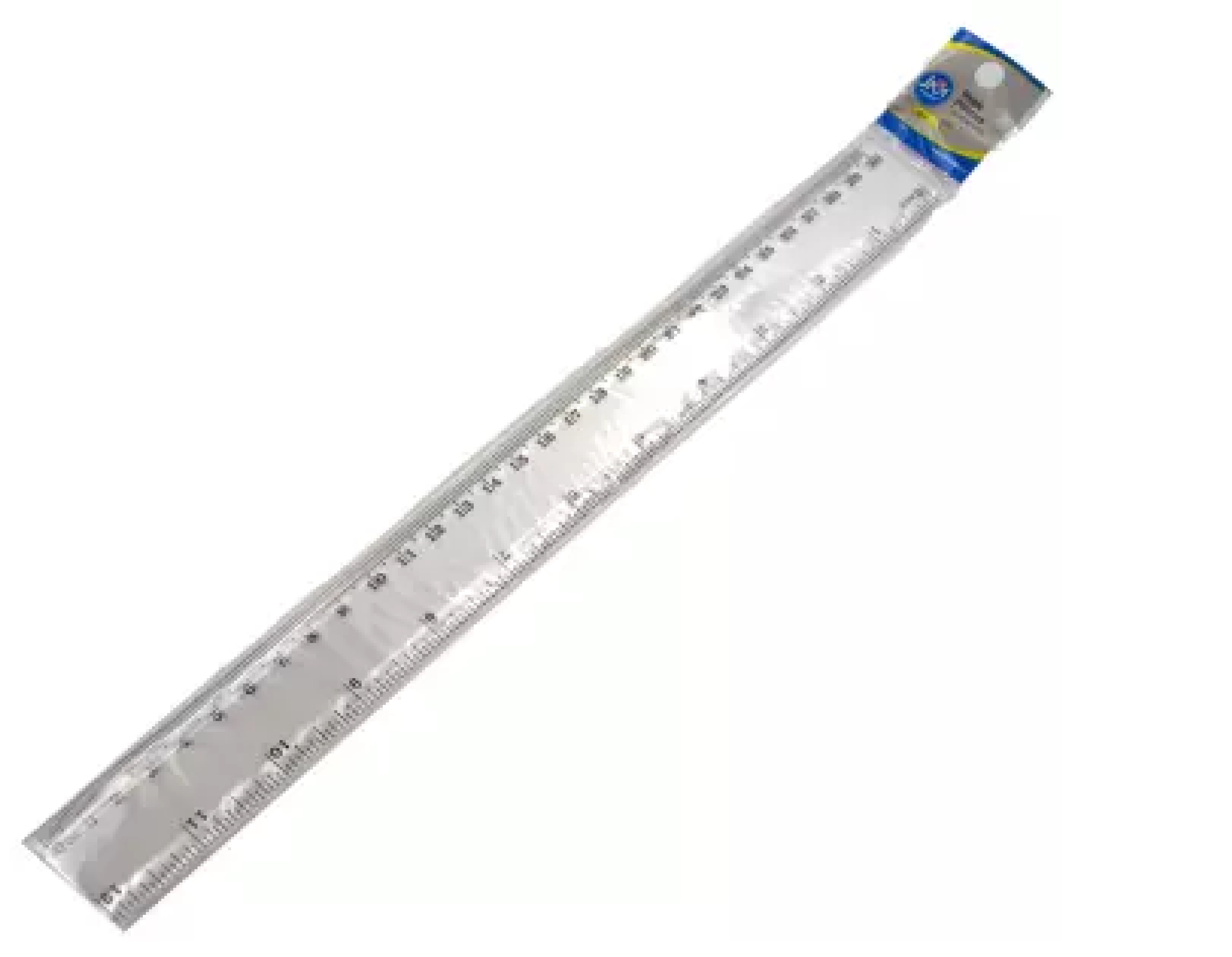 REGLA PLASTICA TRANSP.30 CM. BISELADA (50-250-500)
