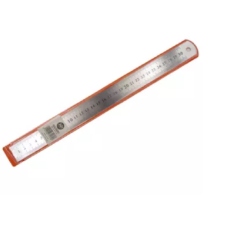 REGLA METALICA 30 CM. CON FUNDA