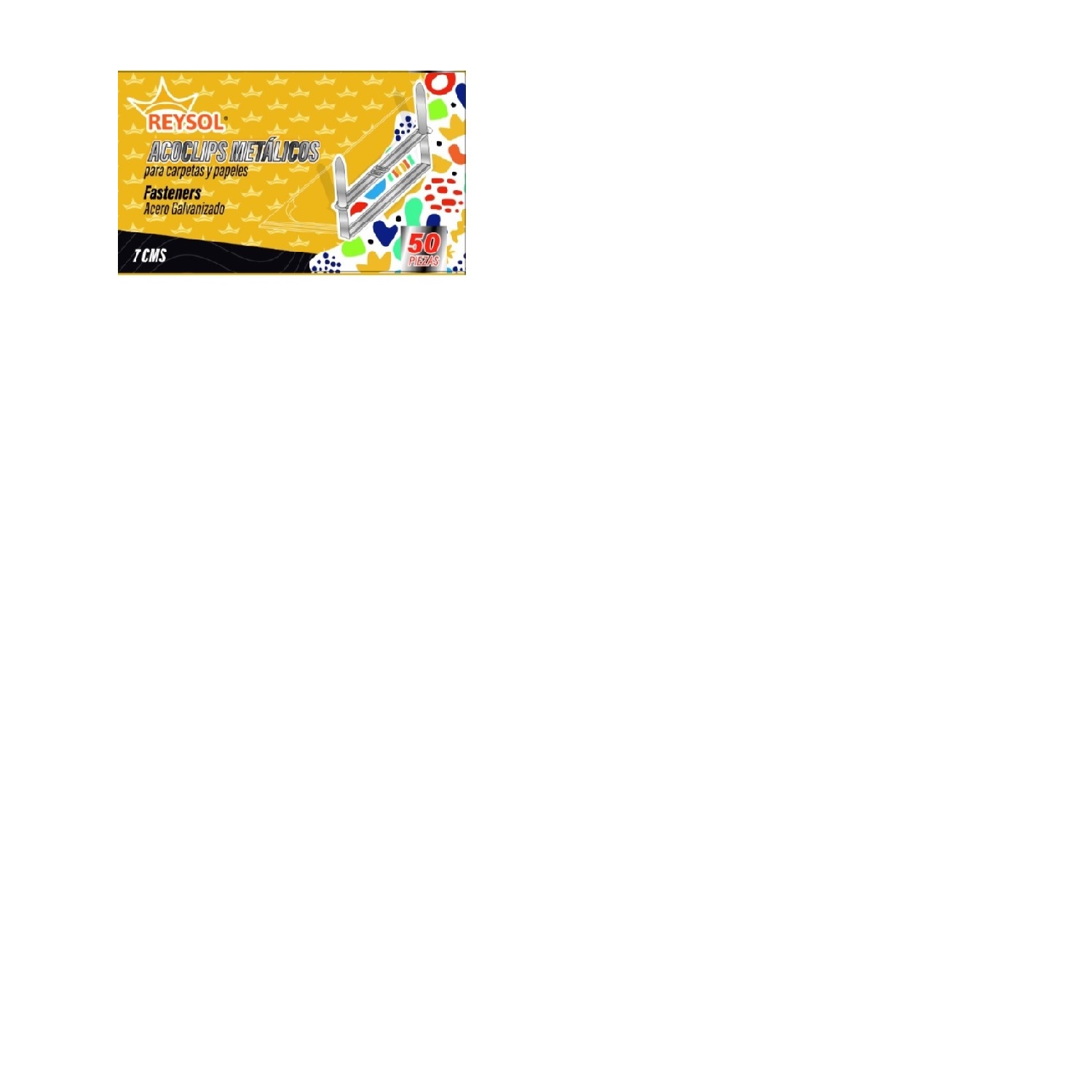 ACCOCLIP METALICOS REYSOL 50 UNIDADES