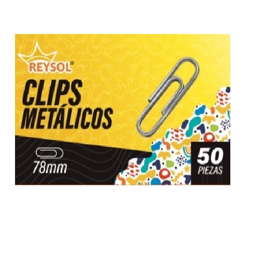 CLIP METALICO REYSOL 78 MM 50 UNIDADES