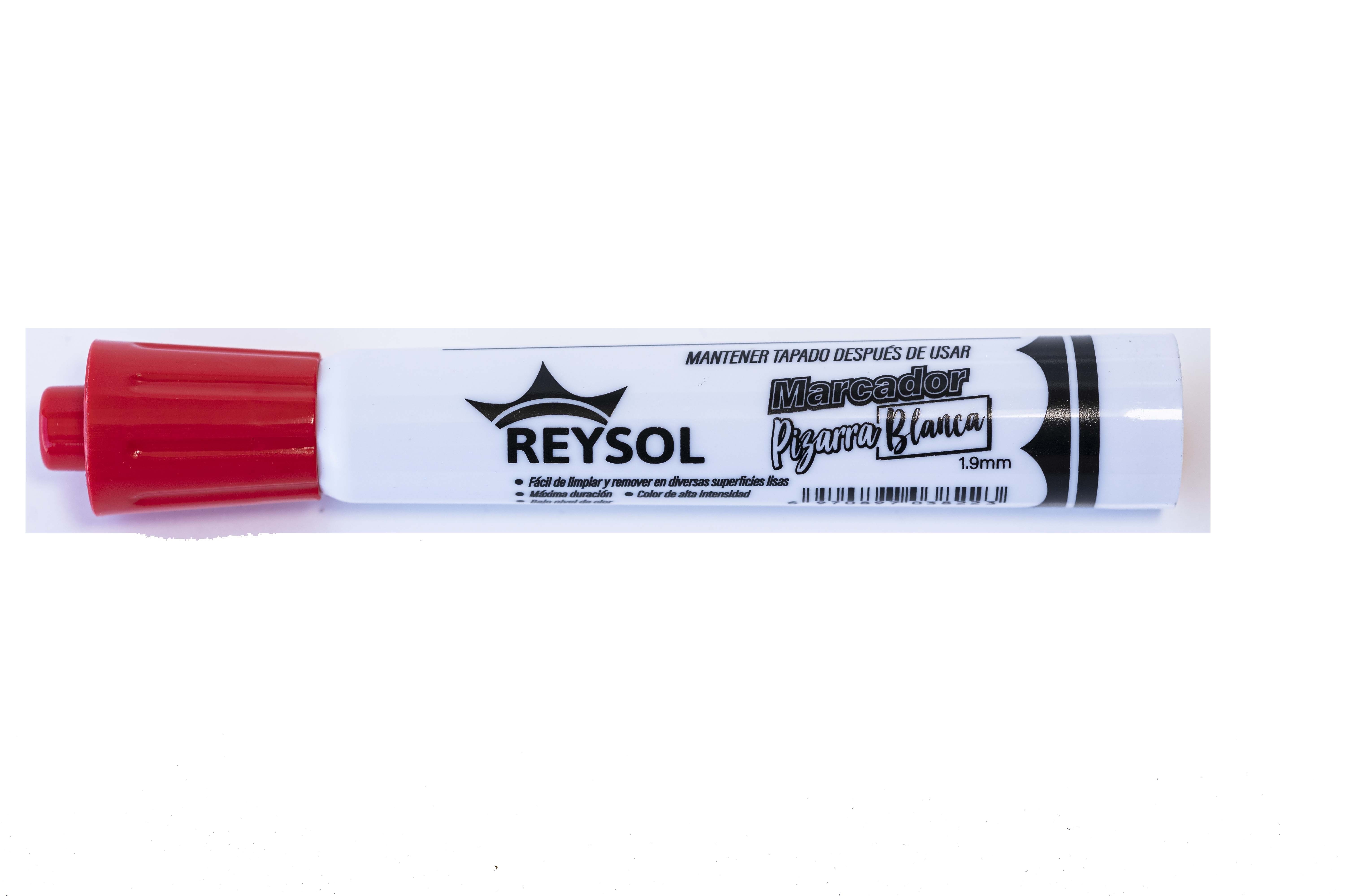 CAJA PLUMON PIZARRA ROJO PUNTA REDONDA 12 UNIDADES REYSOL