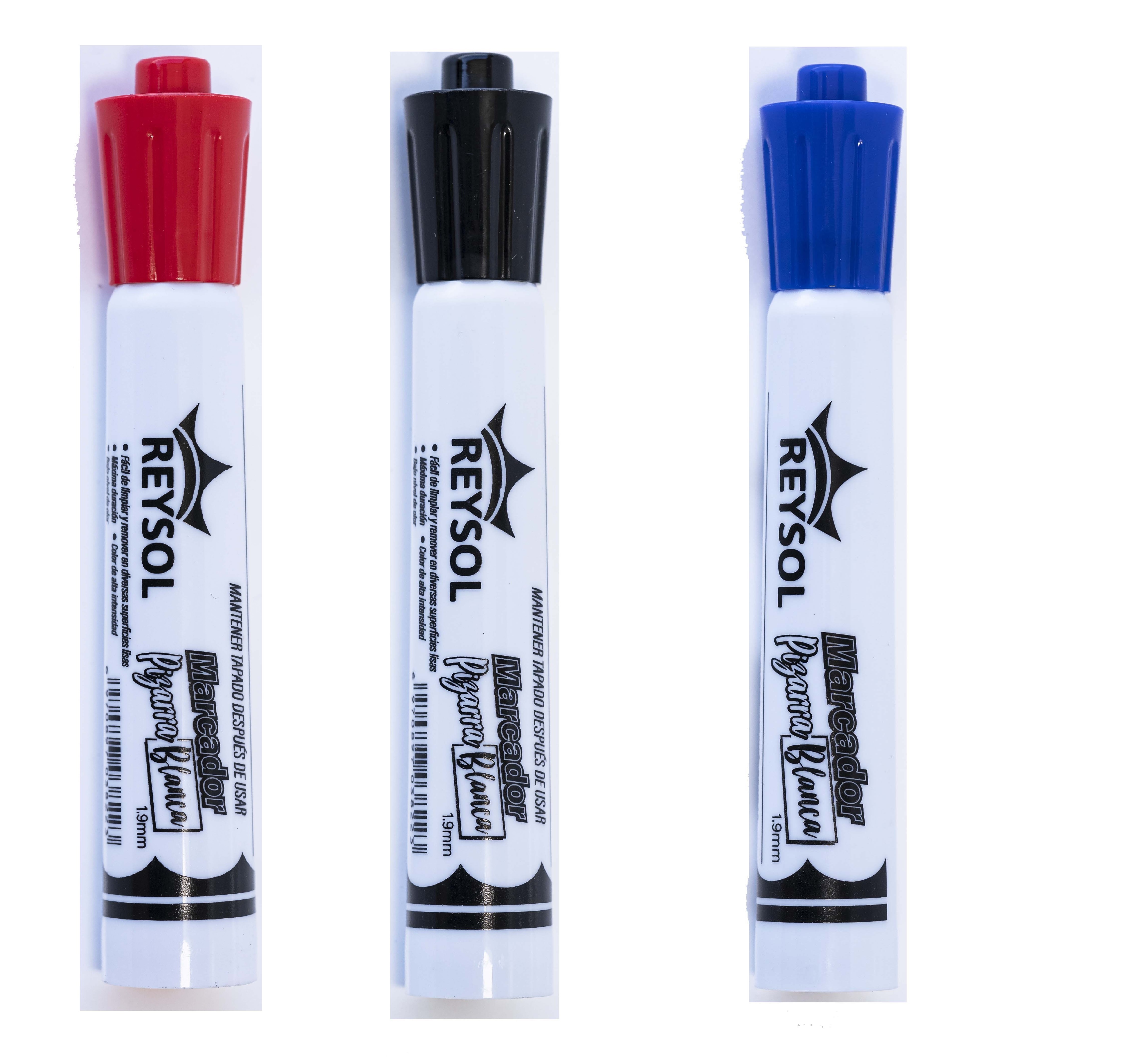 PLUMONES PIZARRA REYSOL (AZUL,NEGRO,ROJO) PRECIO X UNI.