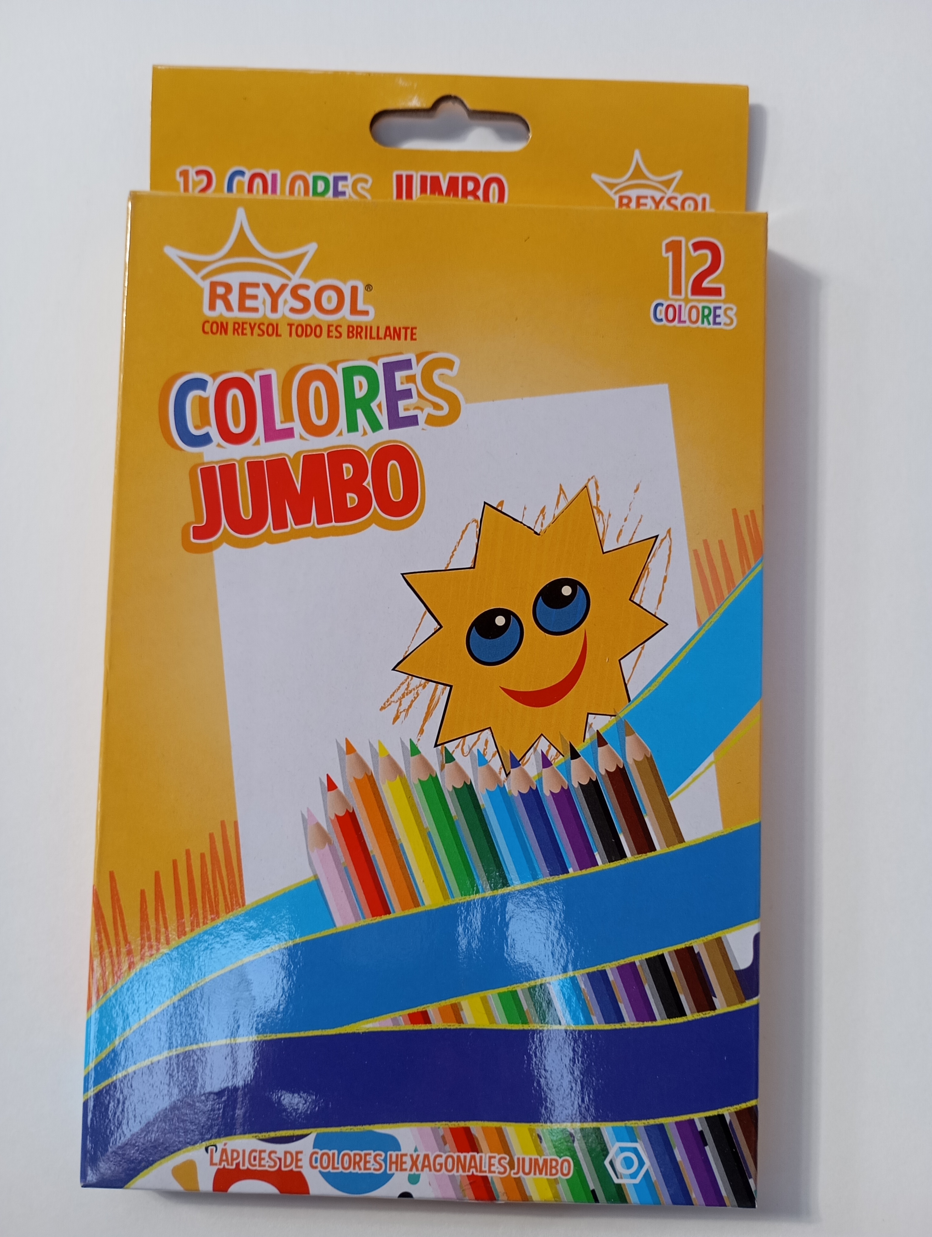 LAPIZ DE COLOR JUMBO 12 COLORES REYSOL