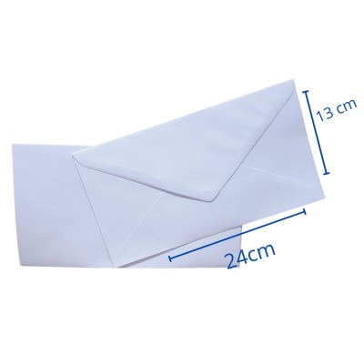 SOBRE 1/3 OFICIO 13X24 TEKNOFAS BLANCO BLANCO PRECIO X UNIDAD