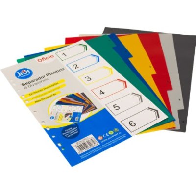 SEPARADOR VINILICO OFICIO 6 DIV (60-120)