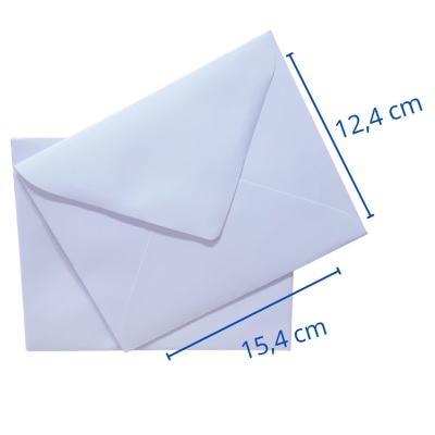 SOBRE TEKNOFAS CARTA 80 G 12.4X15.4 BLANCO PRECIO X 25 UNIDADES