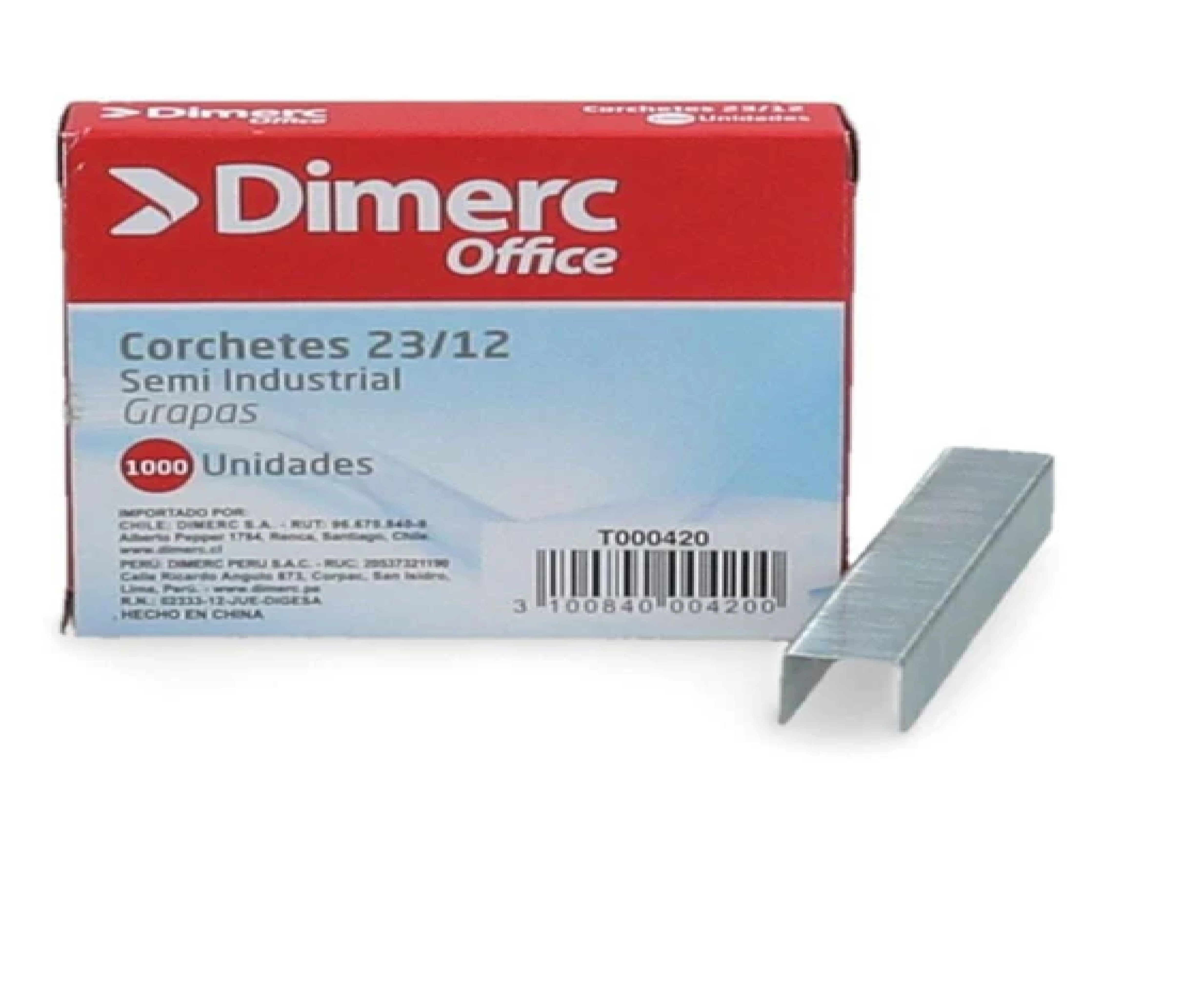 CORCHETE SEMI INDUSTRIAL 23/12 PULGADAS 1000 UN