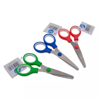 TIJERA ESCOLAR 12CM MANGO SOFT COL.SURT (24-288)