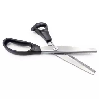 TIJERA ZIG ZAG METALICA 9"  (10-60)