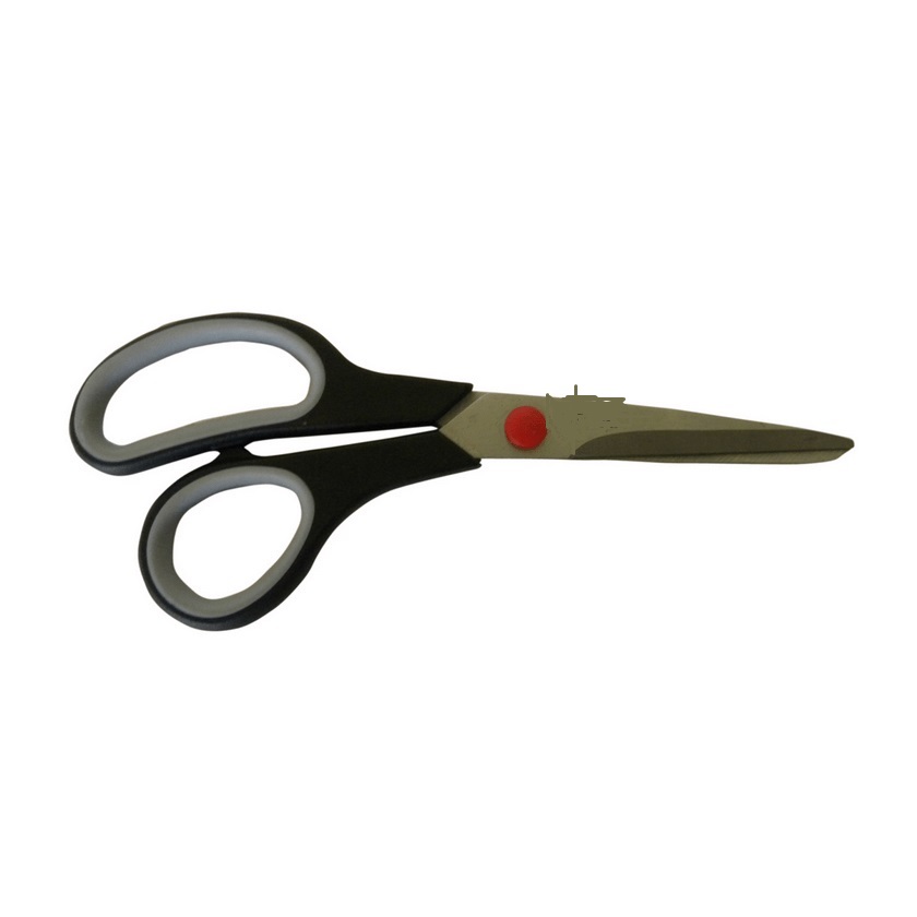 TIJERA REYSOL OFICINA-HOGAR MANGO PLASTICO NEGRO 19 CM.
