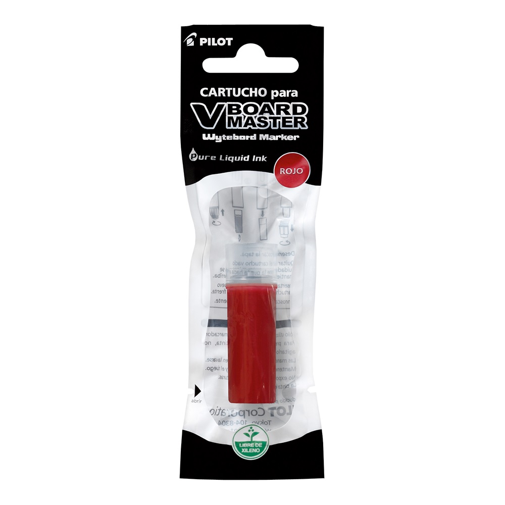 CARTUCHO VBOARD MASTER ROJO PILOT PRECIO X 1 UNIDAD