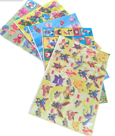 10 PAPEL DE REGALO DISEÑO INFANTIL PLIEGO DE 100X70 SURTIDOS